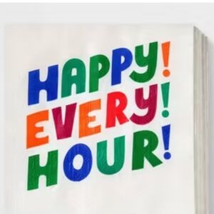 2 Packs of Happy Every Hour Napkins